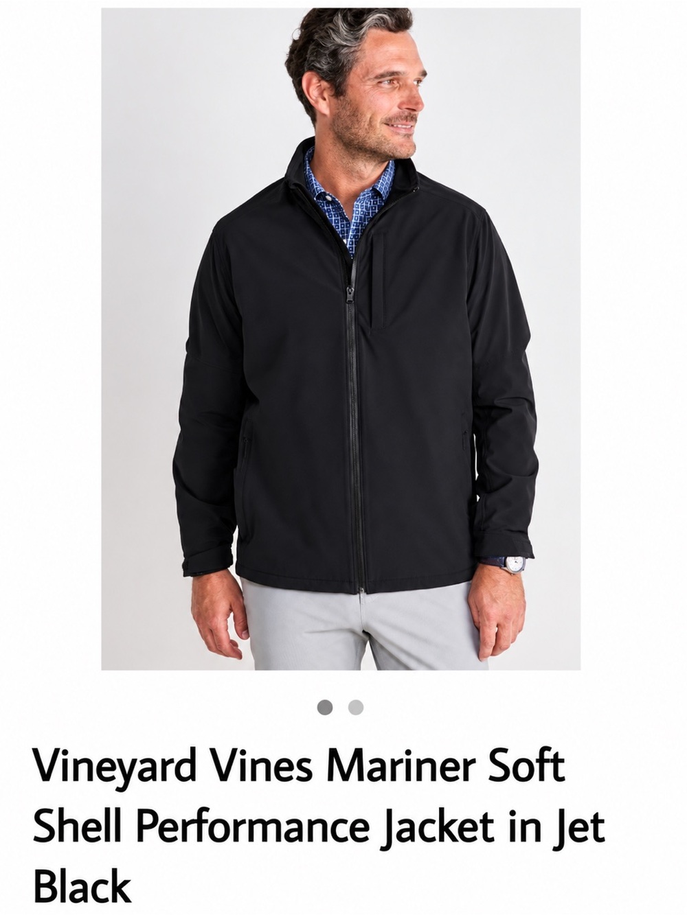 Vineyard Vines Men's Mariner Soft Shell Jacket - Black